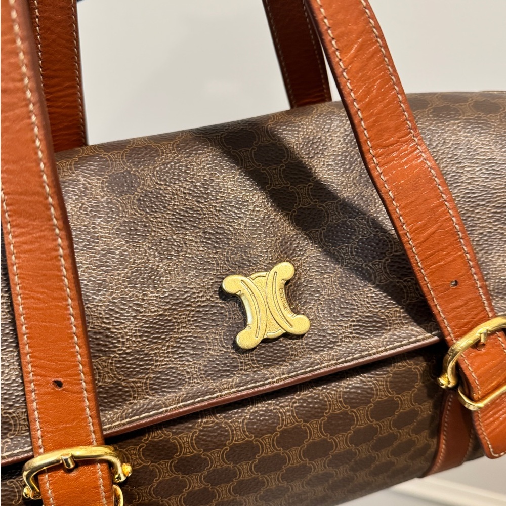 Authentic Celine Triomphe Top Handle Boston Bag - Picture 5 of 8